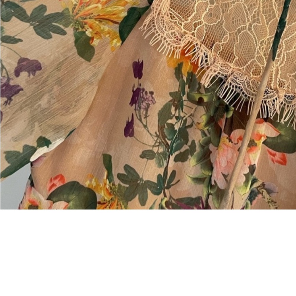 Alice + Olivia Floral Lace Mini Dress - Picture 5 of 11